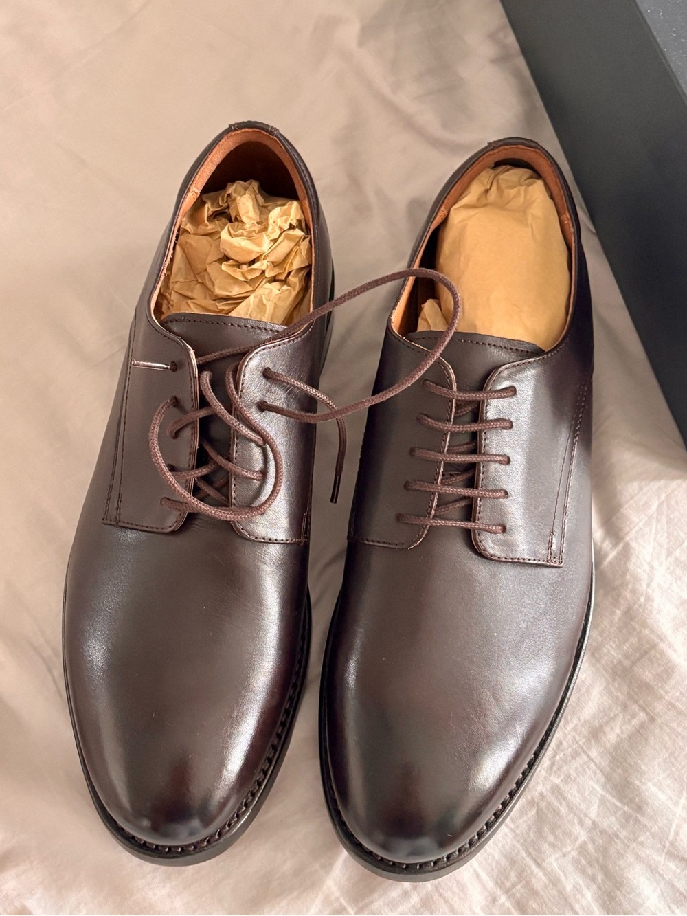 Allen Edmonds Dark Brown Leather Derby Shoes size 10